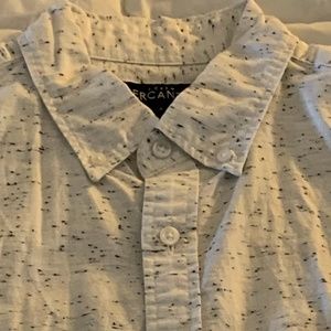 J. Crew Mercantile White with Black Speckles Shirt